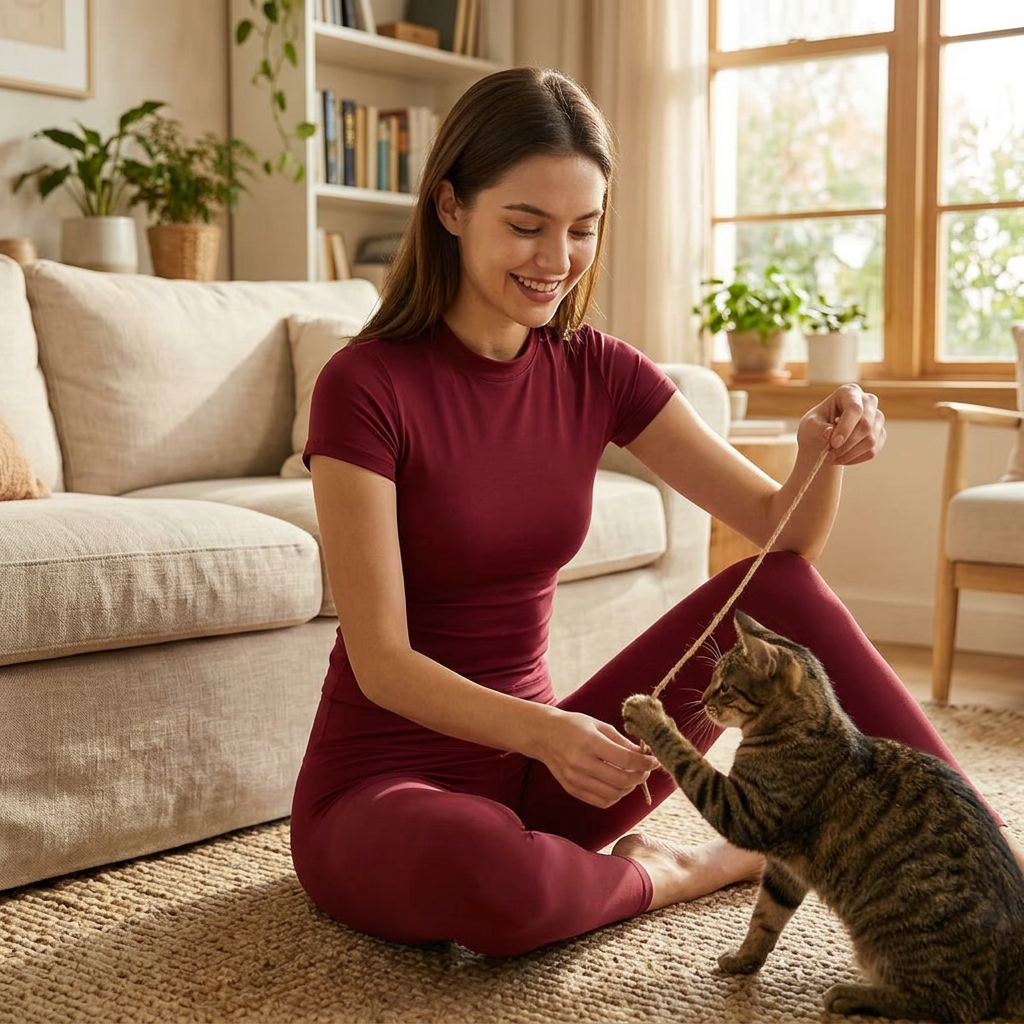 NUGGAL Pet Hair Resistant Ultra-Firming Quick-Dry Active Slim Tee