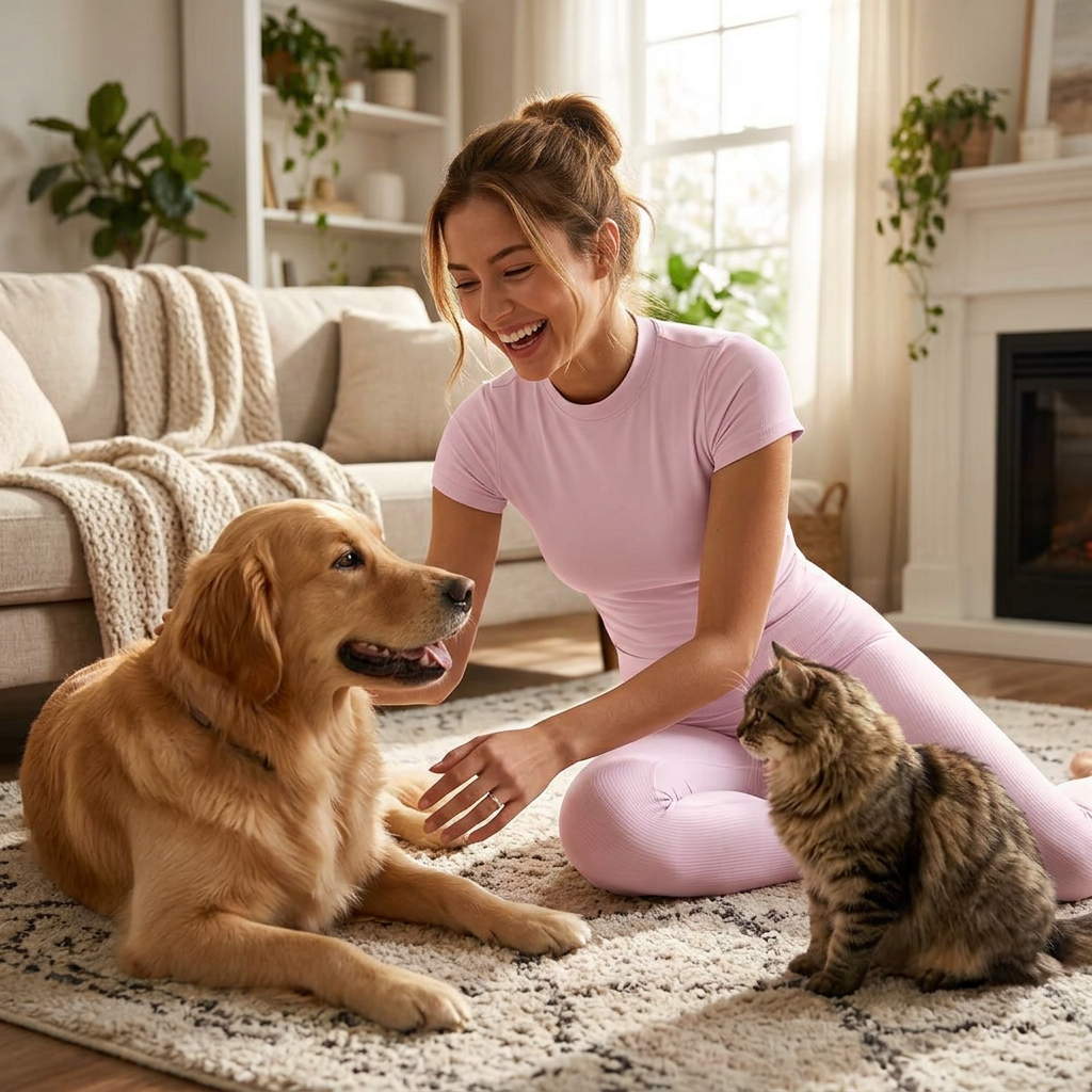 NUGGAL Pet Hair Resistant Ultra-Firming Quick-Dry Active Slim Tee