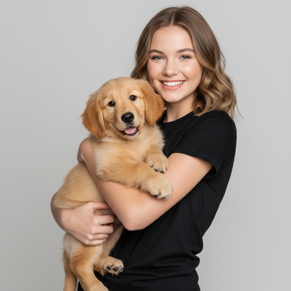 NUGGAL Pet Hair Resistant Tech T-shirt Slim Fit for Teen Girl