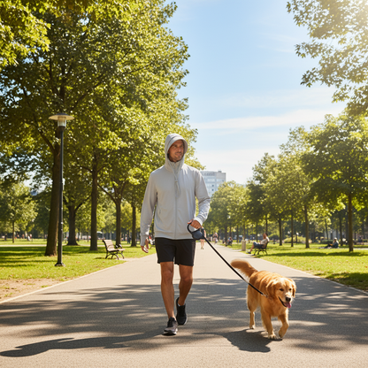 NUGGAL Pet Hair Resistant | Ultimate Men’s Lightweight UV Shield Sun Hoodie