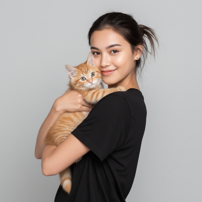 NUGGAL Pet Hair Resistant Tech T-shirt Slim Fit for Teen Girl