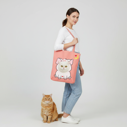 NUGGAL Playful Peek-a-Boo Canvas Pet Carrier Tote