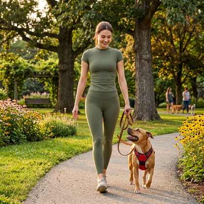 NUGGAL Pet Hair Resistant Ultra-Firming Quick-Dry Active Slim Tee