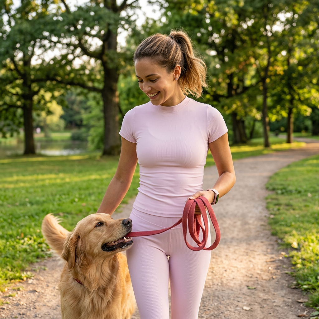 NUGGAL Pet Hair Resistant Ultra-Firming Quick-Dry Active Slim Tee