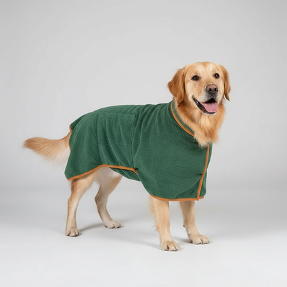 NUGGAL Premium Pet Bathrobe & Towel Coat for Full Mobility