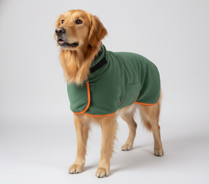 NUGGAL Premium Pet Bathrobe & Towel Coat for Full Mobility