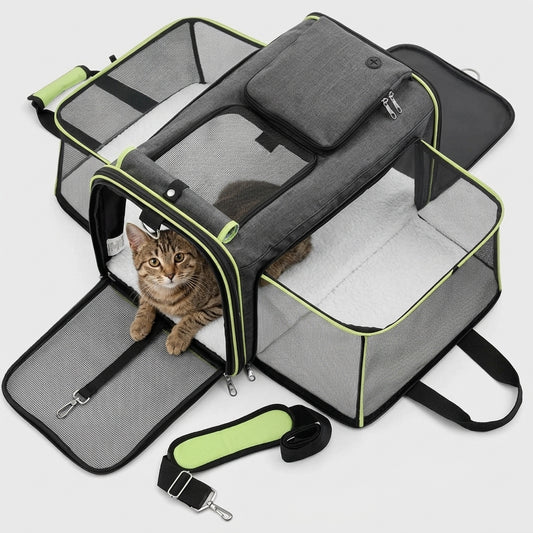 NUGGAL Expandable Soft-Sided Pet Carrier & Convertible Portable Playpen