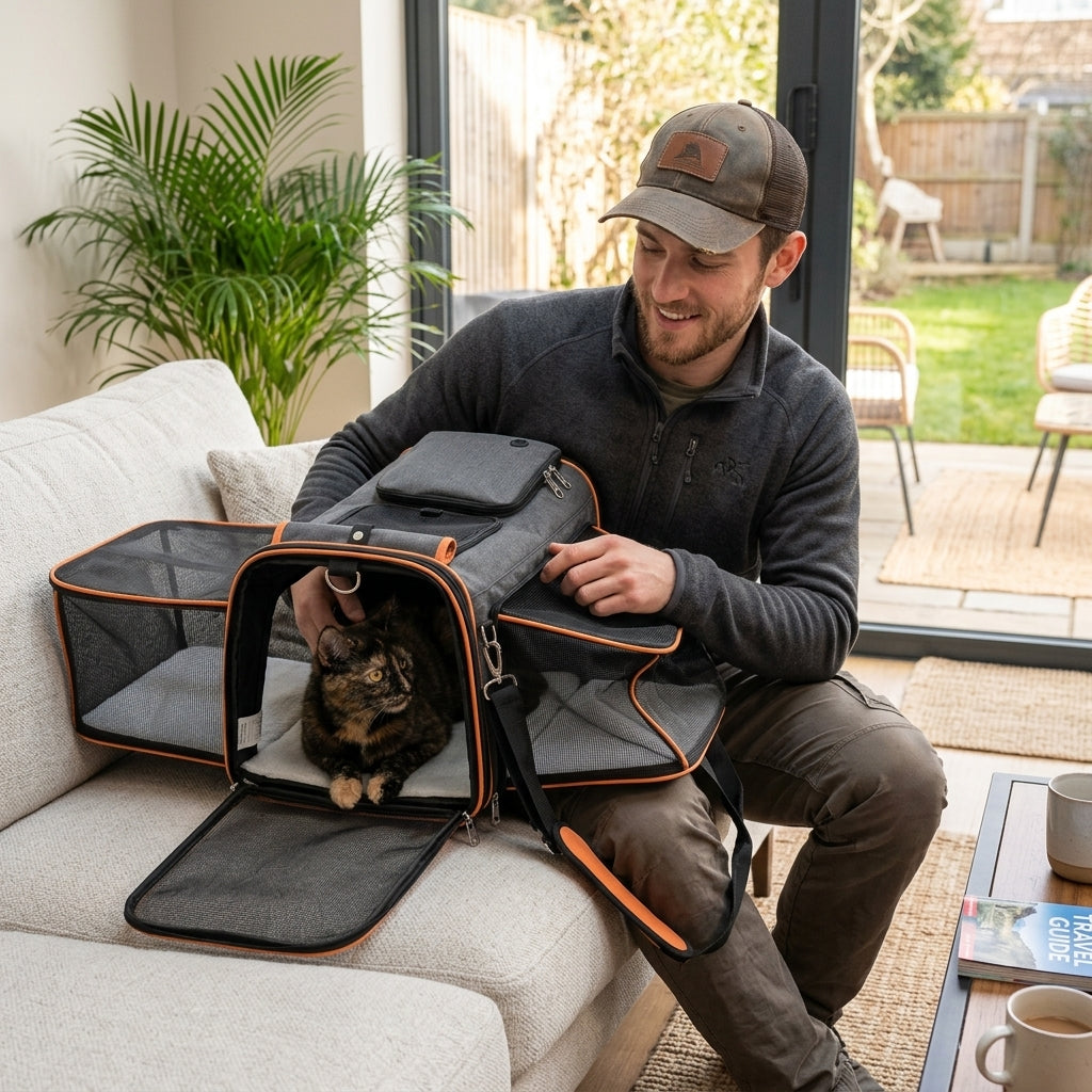 NUGGAL Expandable Soft-Sided Pet Carrier & Convertible Portable Playpen