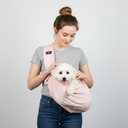 NUGGAL Foldable Crossbody High-Capacity Pet Carrier Bag for Small Dogs & Cats