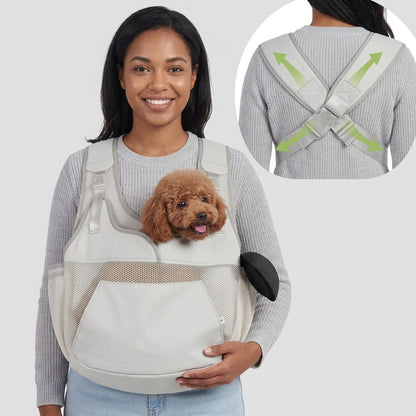 NUGGAL Ergonomic Hands-Free Front Pet Carrier