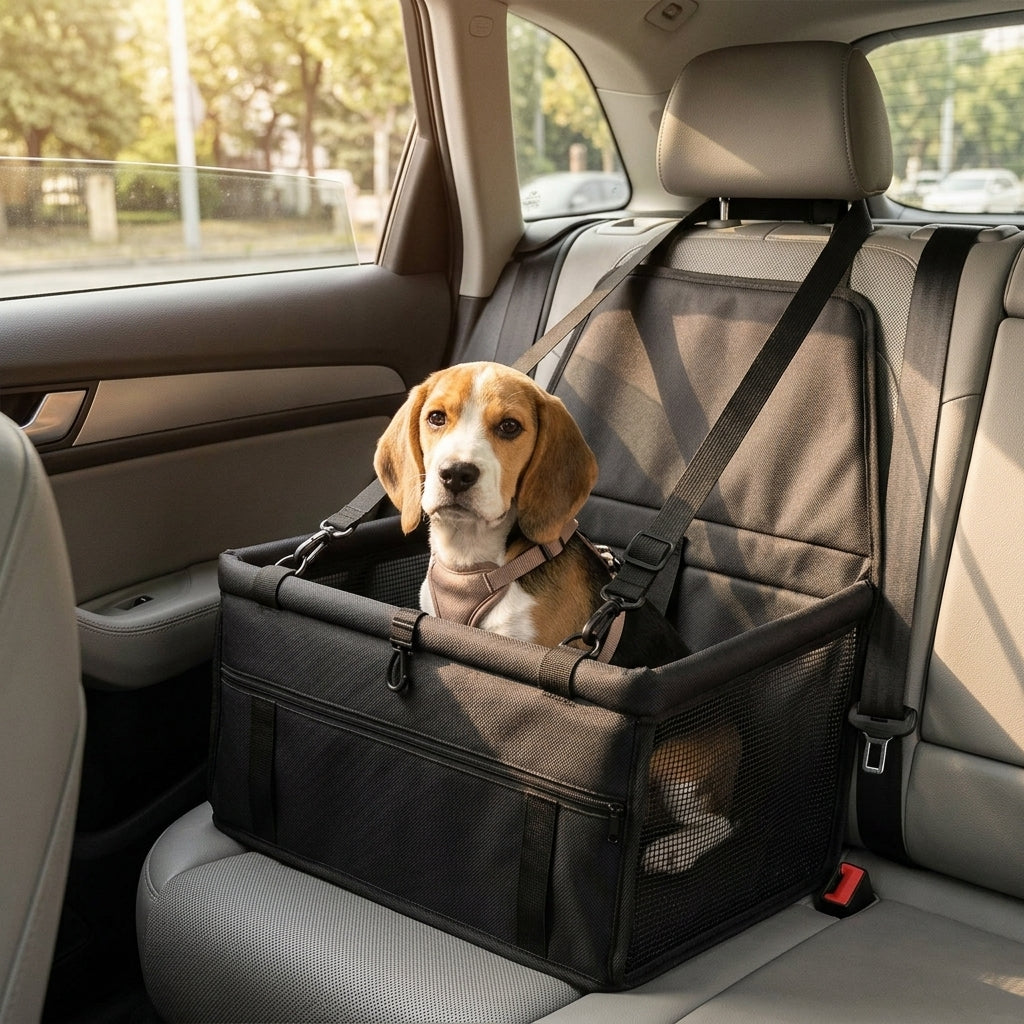 NUGGAL Premium Pet Car Booster Seat & Carrier