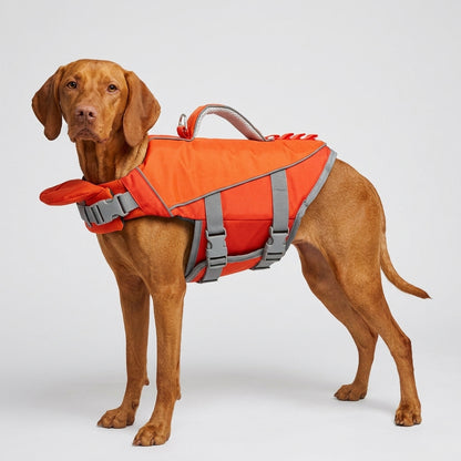 NUGGAL Dog Life Jacket for Summer – High Buoyancy Pet Safety Vest with Detachable Neck Float & Rescue Handle
