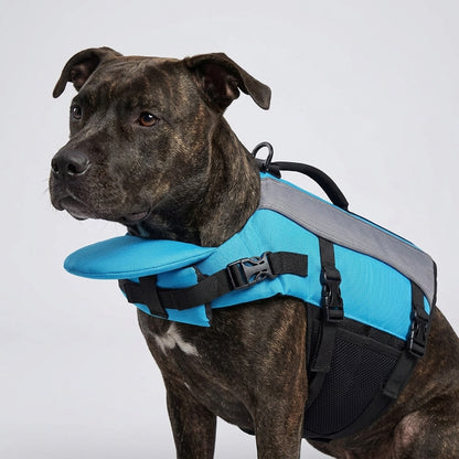 NUGGAL Dog Life Jacket for Summer – High Buoyancy Pet Safety Vest with Detachable Neck Float & Rescue Handle