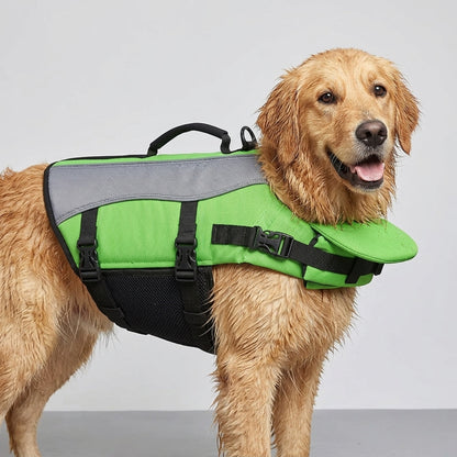 NUGGAL Dog Life Jacket for Summer – High Buoyancy Pet Safety Vest with Detachable Neck Float & Rescue Handle