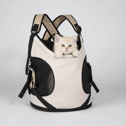NUGGAL Portable Chest or Back Pet Carrier Backpack for Outdoor Travel and Walking