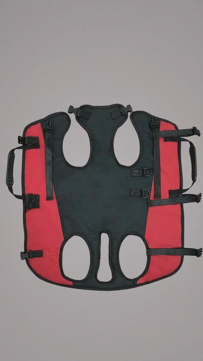 NUGGAL Multi-Functional Airlift Dog Backpack Carrier: Dual-Shoulder Harness & Mobility Aid for Cycling and Outdoors