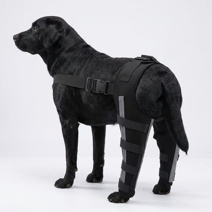 NUGGAL Premium Canine Rear Leg Brace with Reflective Straps & Anti-Slip Harness