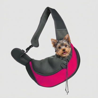 NUGGAL Ergonomic Pet Sling Carrier Breathable Mesh Crossbody Bag