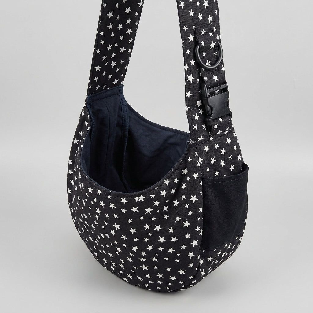 NUGGAL Fleece-Lined Pet Sling Bag with Pocket