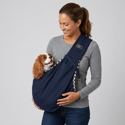 NUGGAL Foldable Crossbody High-Capacity Pet Carrier Bag for Small Dogs & Cats