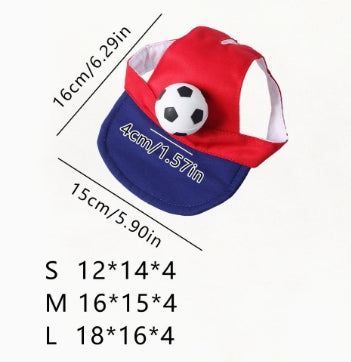 Nuggal Game Day Soccer Visor –  Color Hat for Pets