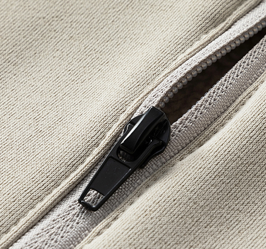 NUGGAL Unisex Pet Hair Resistant Tech Half-Zip Fleece-lined Hoodie