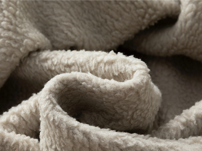 NUGGAL Unisex Pet Hair Resistant Tech Half-Zip Fleece-lined Hoodie