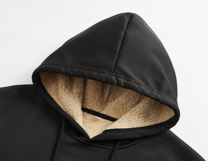 NUGGAL Unisex Pet Hair Resistant Tech Fleece-Lined Thermal Hoodie