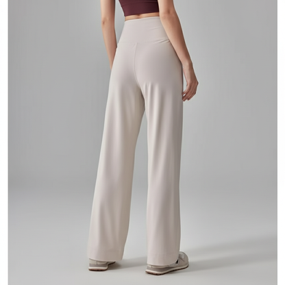 NUGGAL Pet-Hair Resistant Wide-Leg Soft-Touch Yoga & Commuter Pants