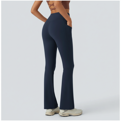 NUGGAL Pet Hair Resistant Flare Leggings with Pockets