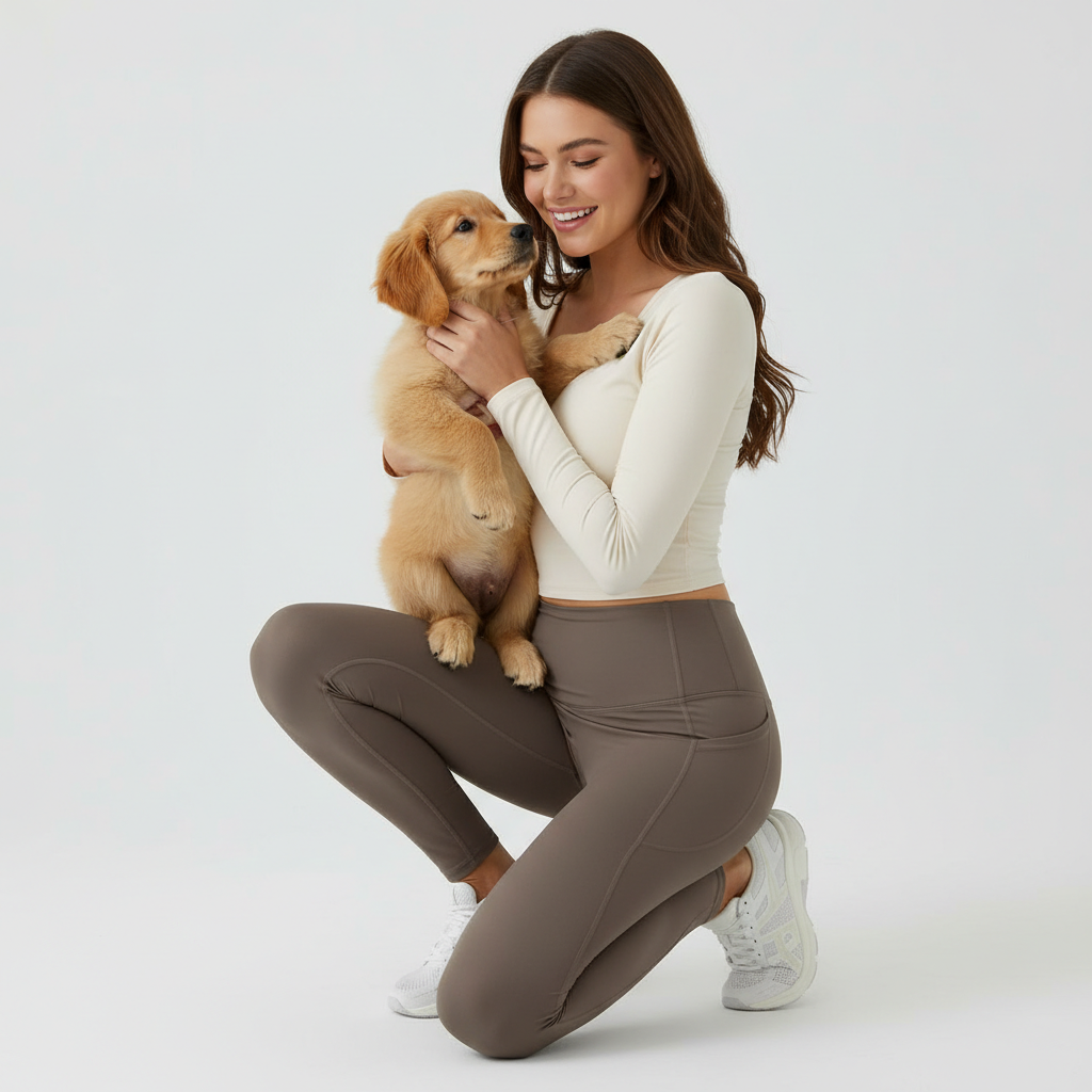 NUGGAL Pet-hair Resistant High-Waist Glute-Lifting Pocket Leggings