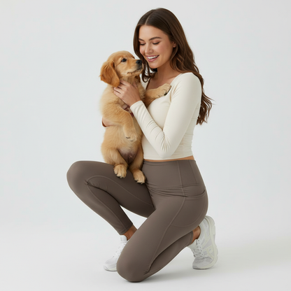 NUGGAL Pet-hair Resistant High-Waist Glute-Lifting Pocket Leggings