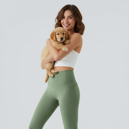 NUGGAL Pet-hair Resistant High-Waist Glute-Lifting Pocket Leggings