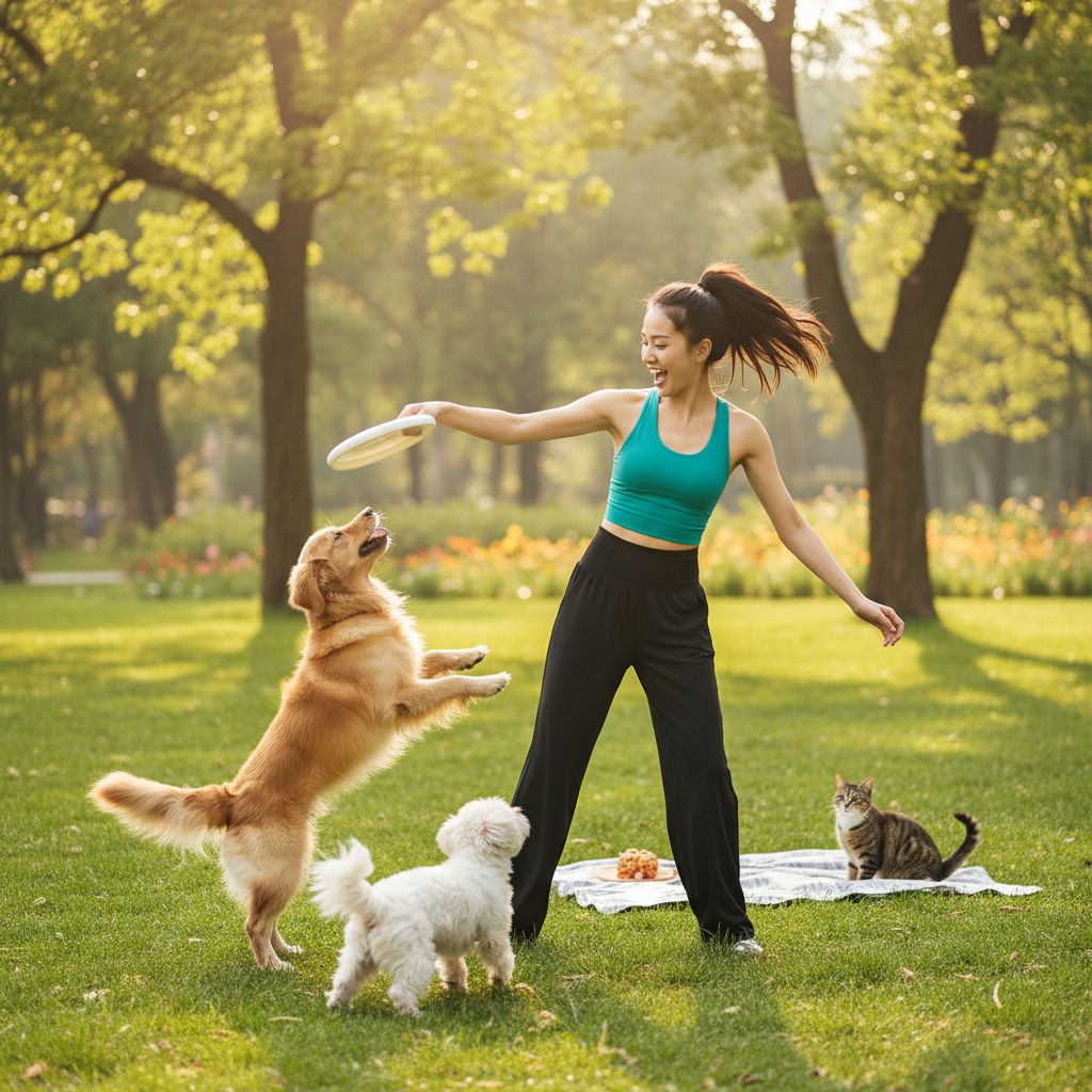 NUGGAL Pet-Hair Resistant Wide-Leg Soft-Touch Yoga & Commuter Pants