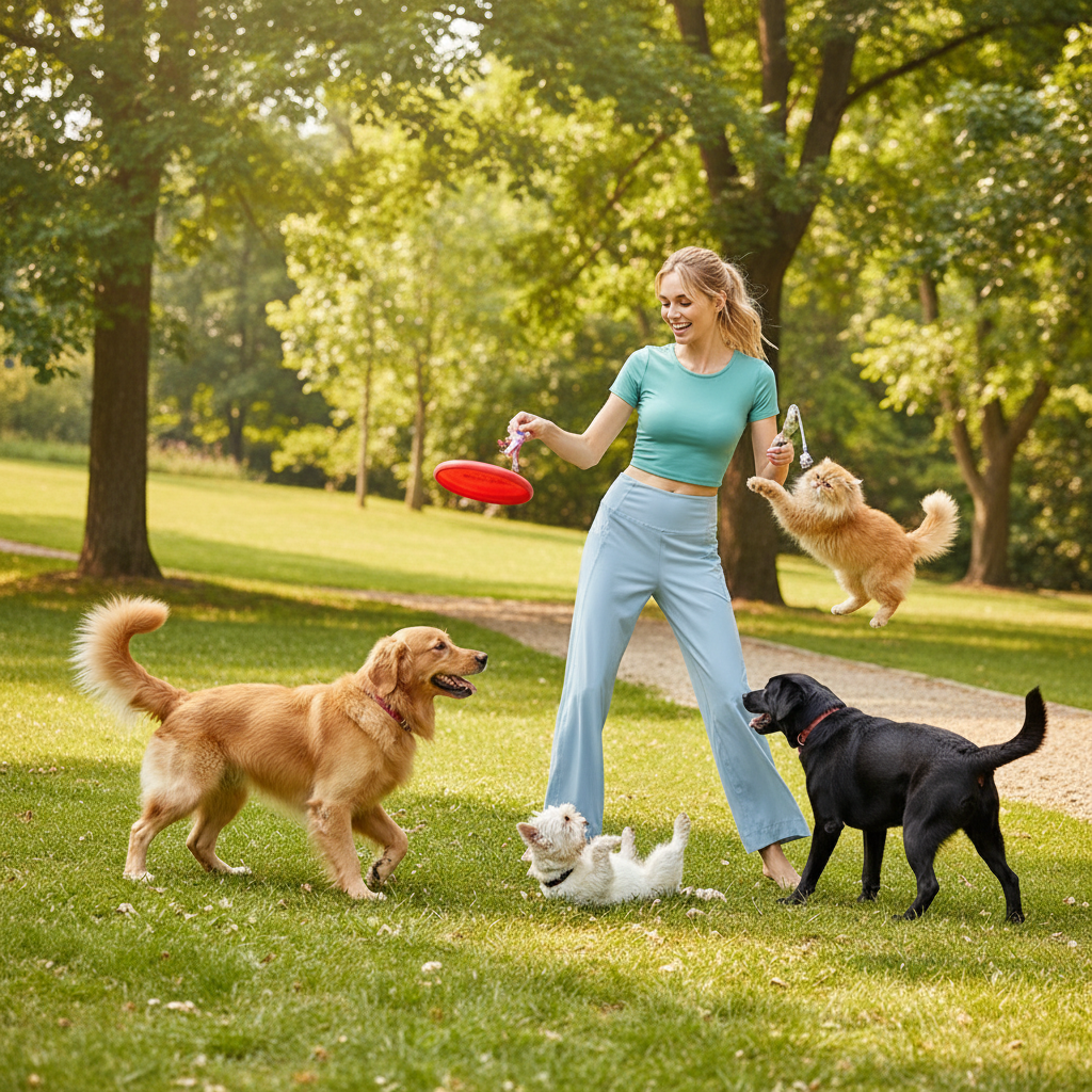 NUGGAL Pet-Hair Resistant Wide-Leg Soft-Touch Yoga & Commuter Pants