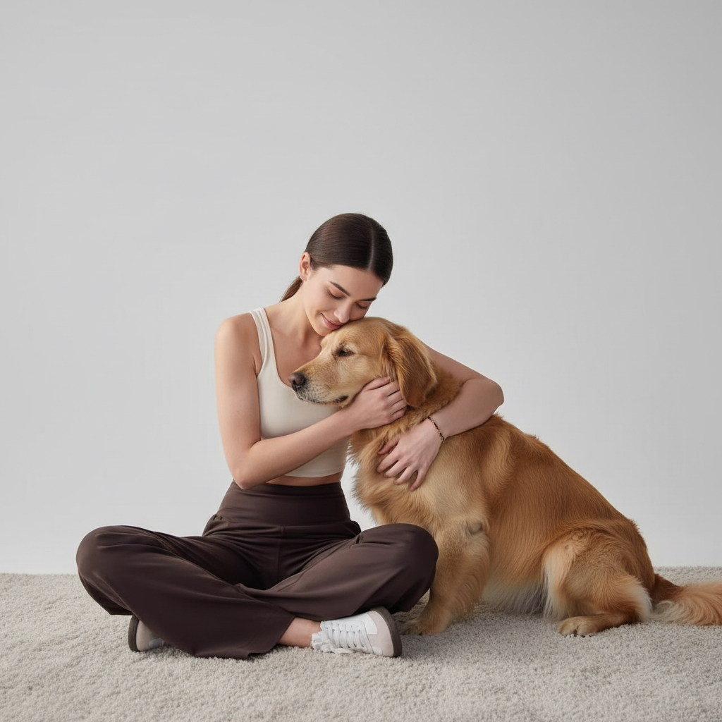 NUGGAL Pet-Hair Resistant Wide-Leg Soft-Touch Yoga & Commuter Pants