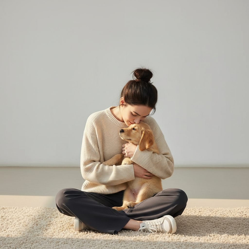 NUGGAL Pet-Hair Resistant Wide-Leg Soft-Touch Yoga & Commuter Pants