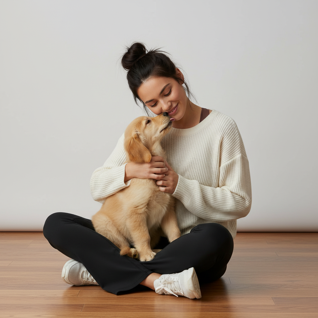 NUGGAL Pet Hair Resistant Flare Leggings with Pockets