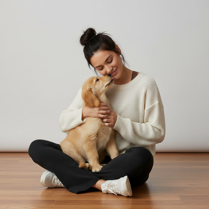 NUGGAL Pet Hair Resistant Flare Leggings with Pockets